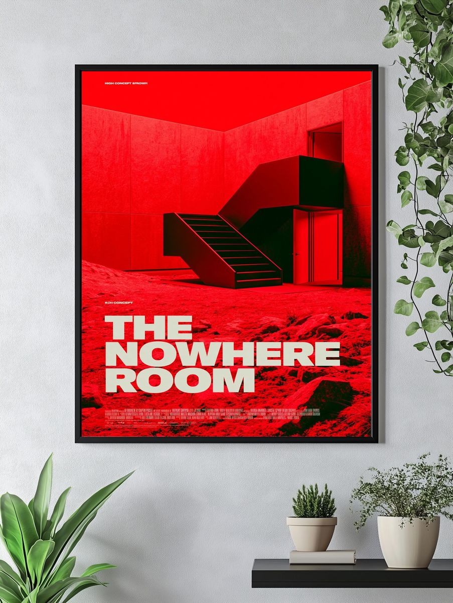The Nowhere Room Typography Poster. — room view 4