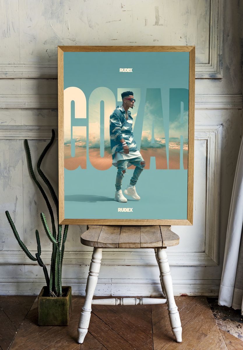 GOWAR Streetwear Typography Poster. — room view 1