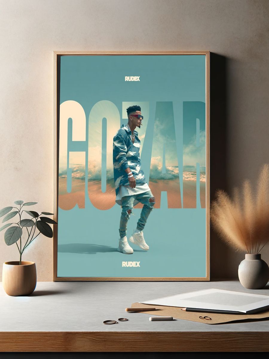 GOWAR Streetwear Typography Poster. — room view 2