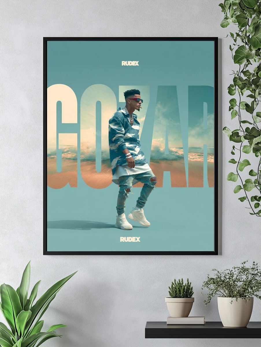 GOWAR Streetwear Typography Poster. — room view 4
