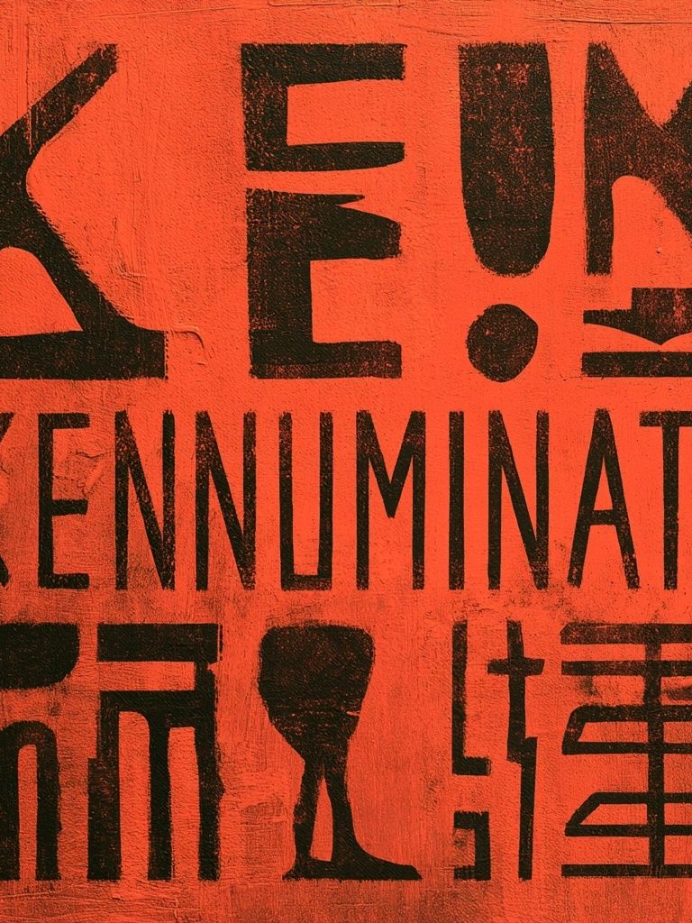 Kenuminati Typographic Poster. poster — typography art