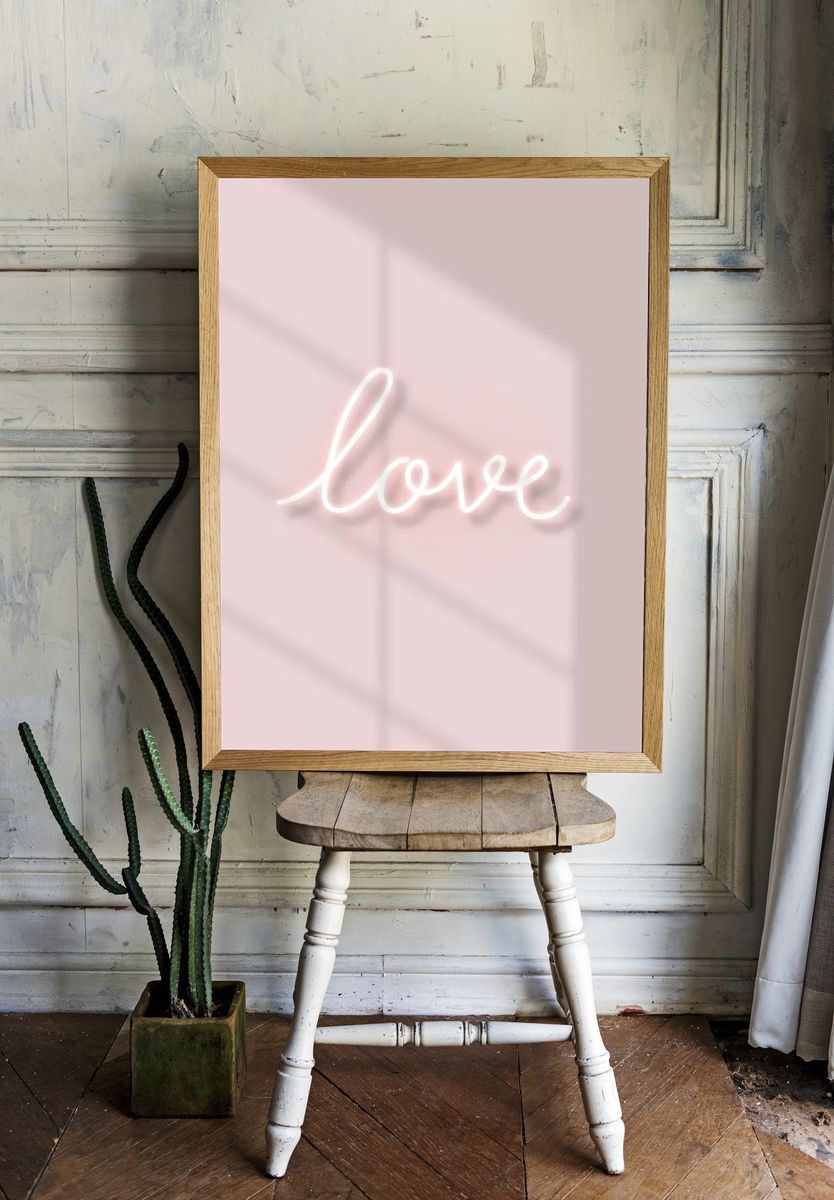 Love neon text natural light. — room view 1