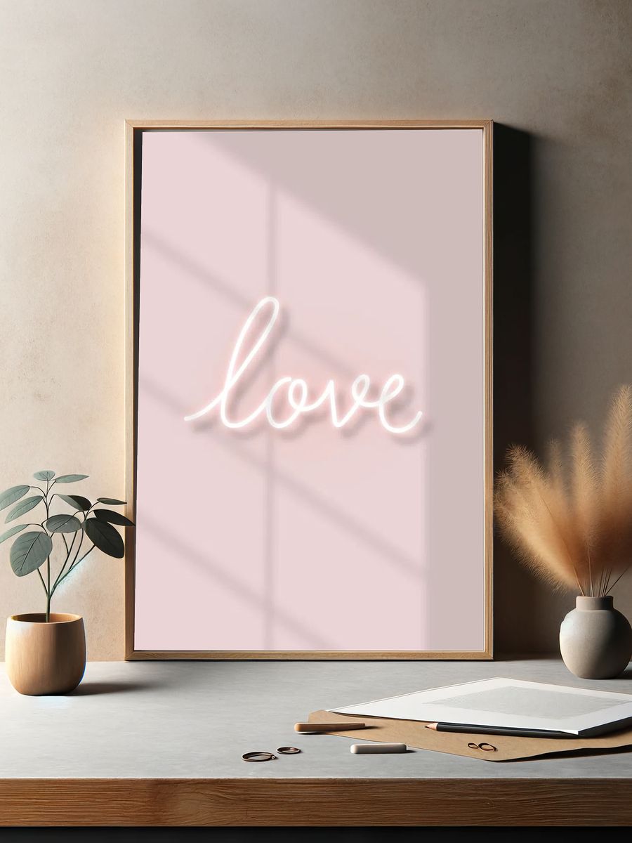 Love neon text natural light. — room view 2