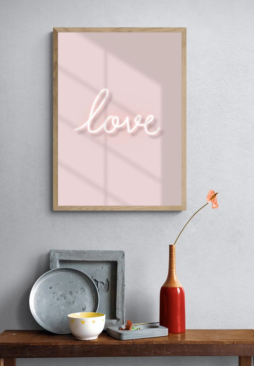 Love neon text natural light. — room view 3