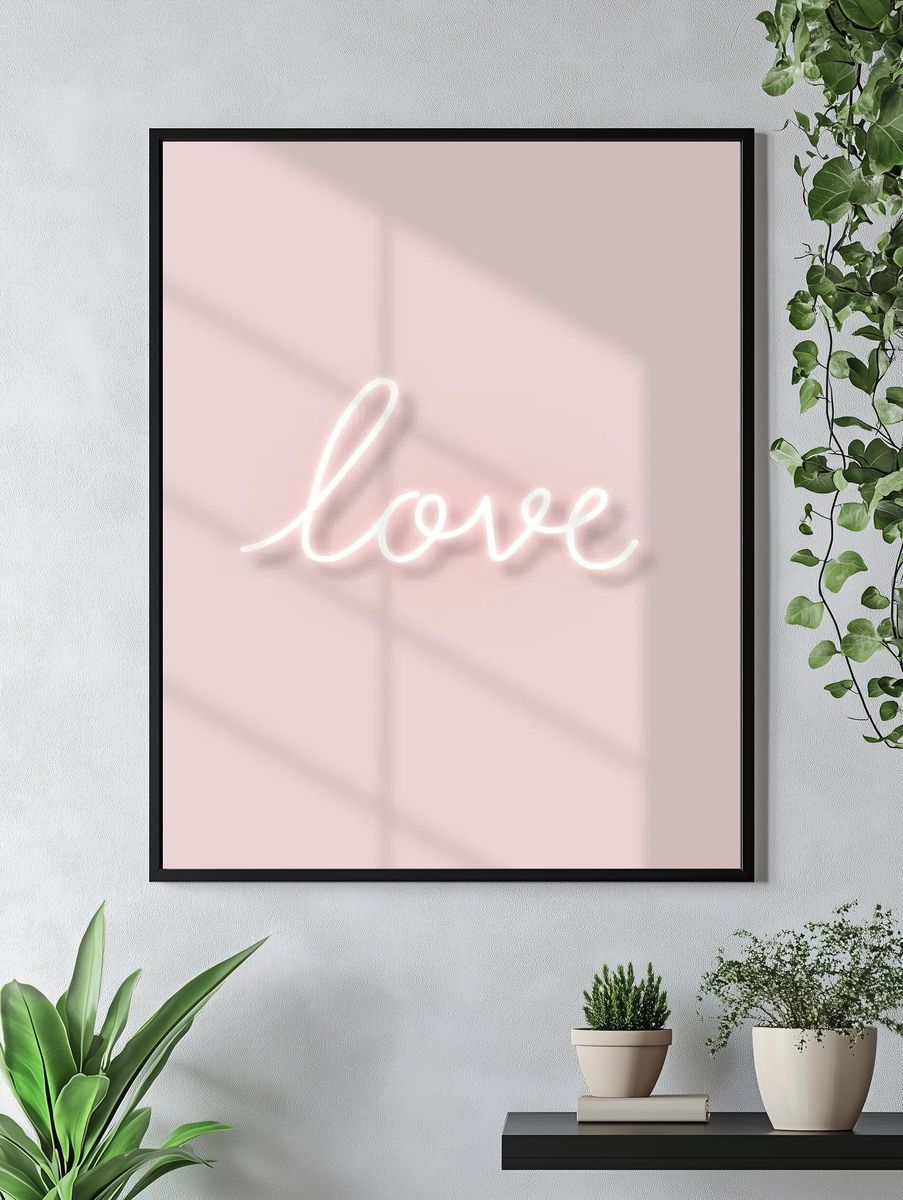 Love neon text natural light. — room view 4