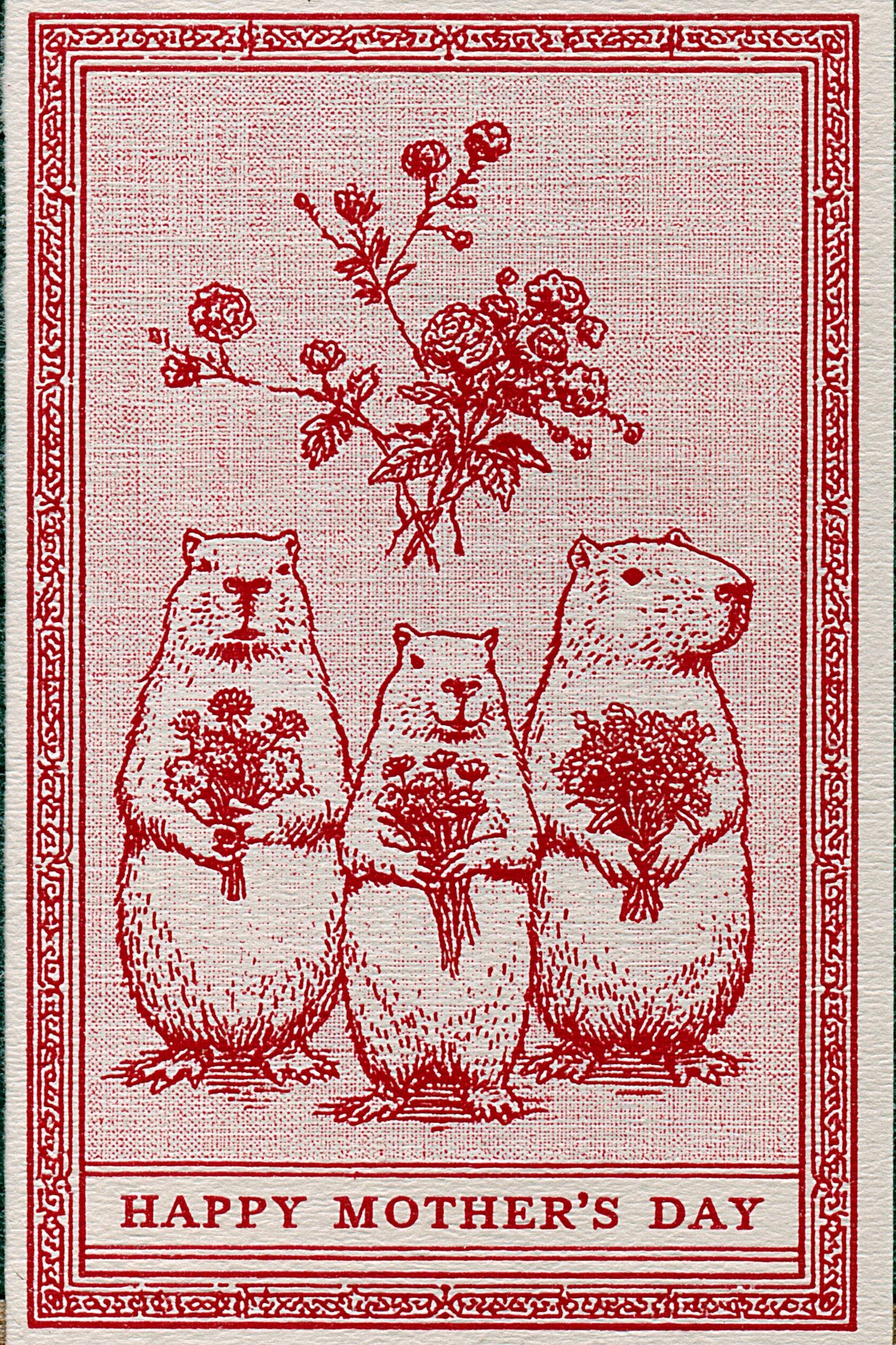 Happy Mother’s Day Bears Typography Print. poster — typography art