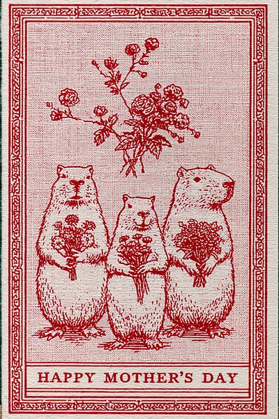 Happy Mother’s Day Bears Typography Print. poster