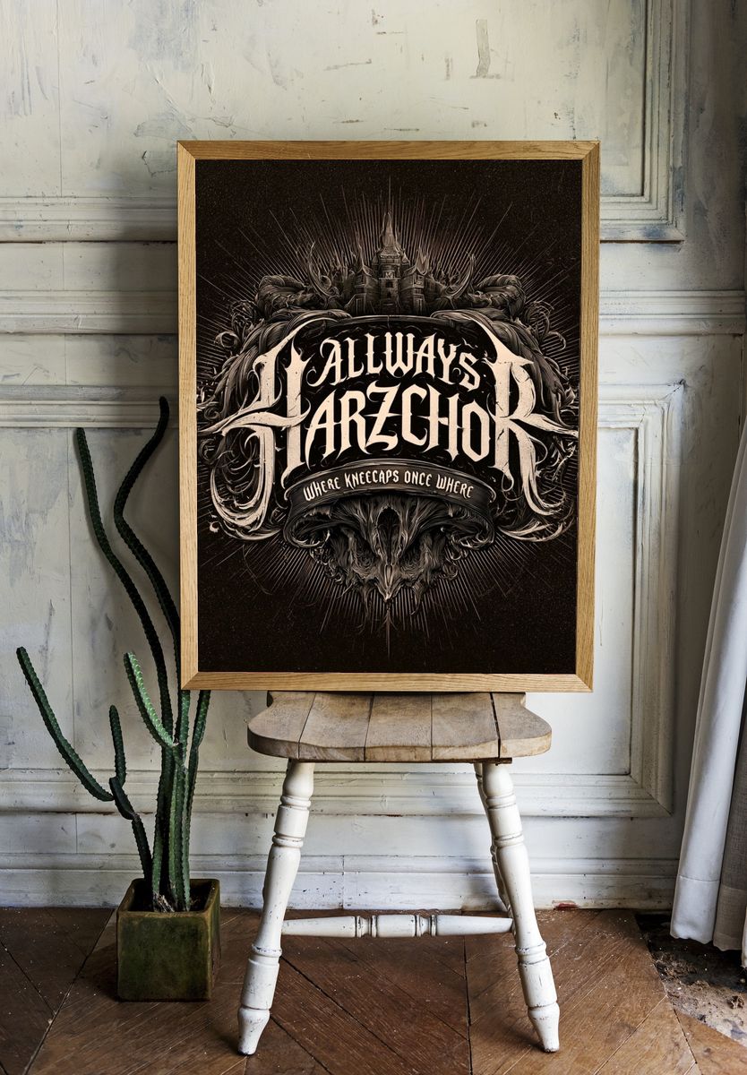 Always Harzchor Typography Poster. — room view 1