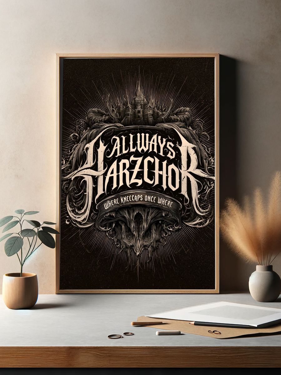 Always Harzchor Typography Poster. — room view 2