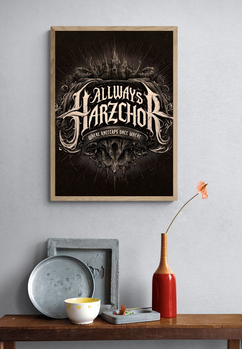 Always Harzchor Typography Poster. — room view 3