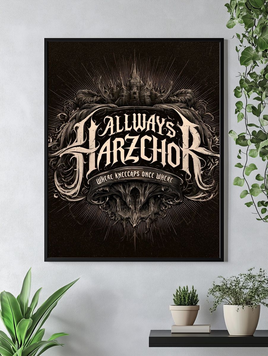 Always Harzchor Typography Poster. — room view 4