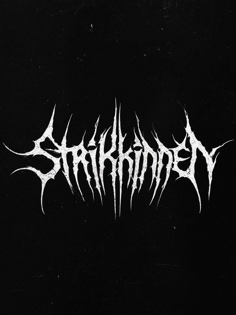 Strakhinney Black Metal Typography Poster. poster detail