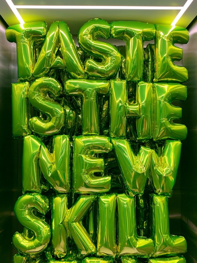 Taste the New Skill Typography Poster. poster — typography art