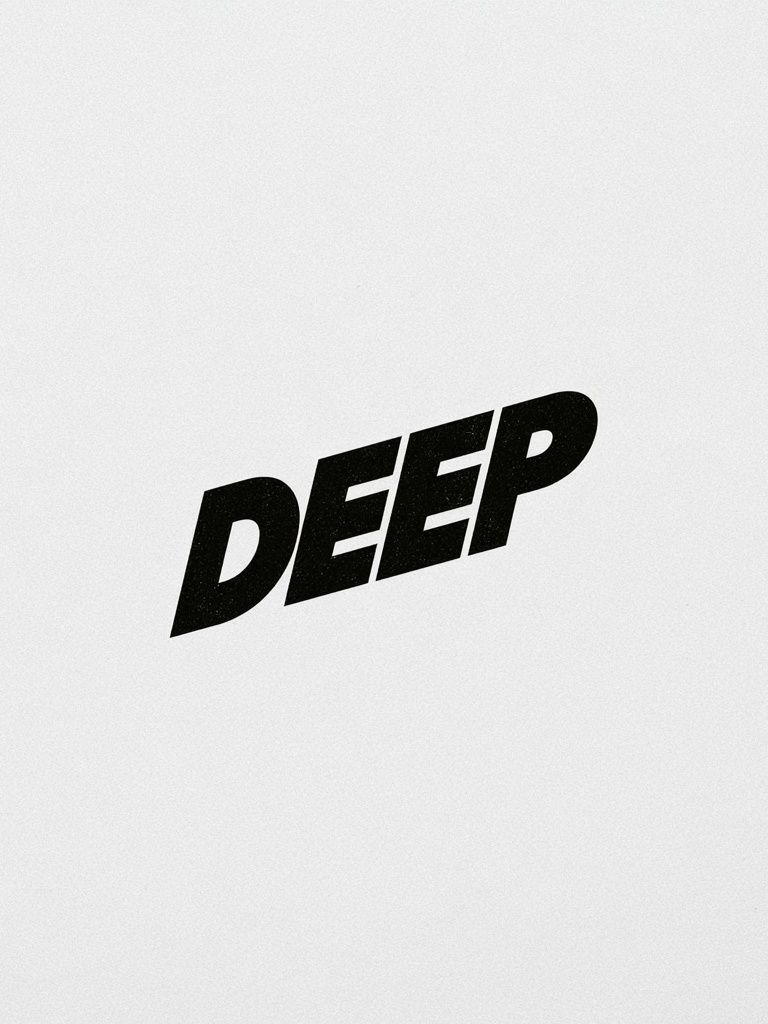 Deep Typography Poster. poster — typography art