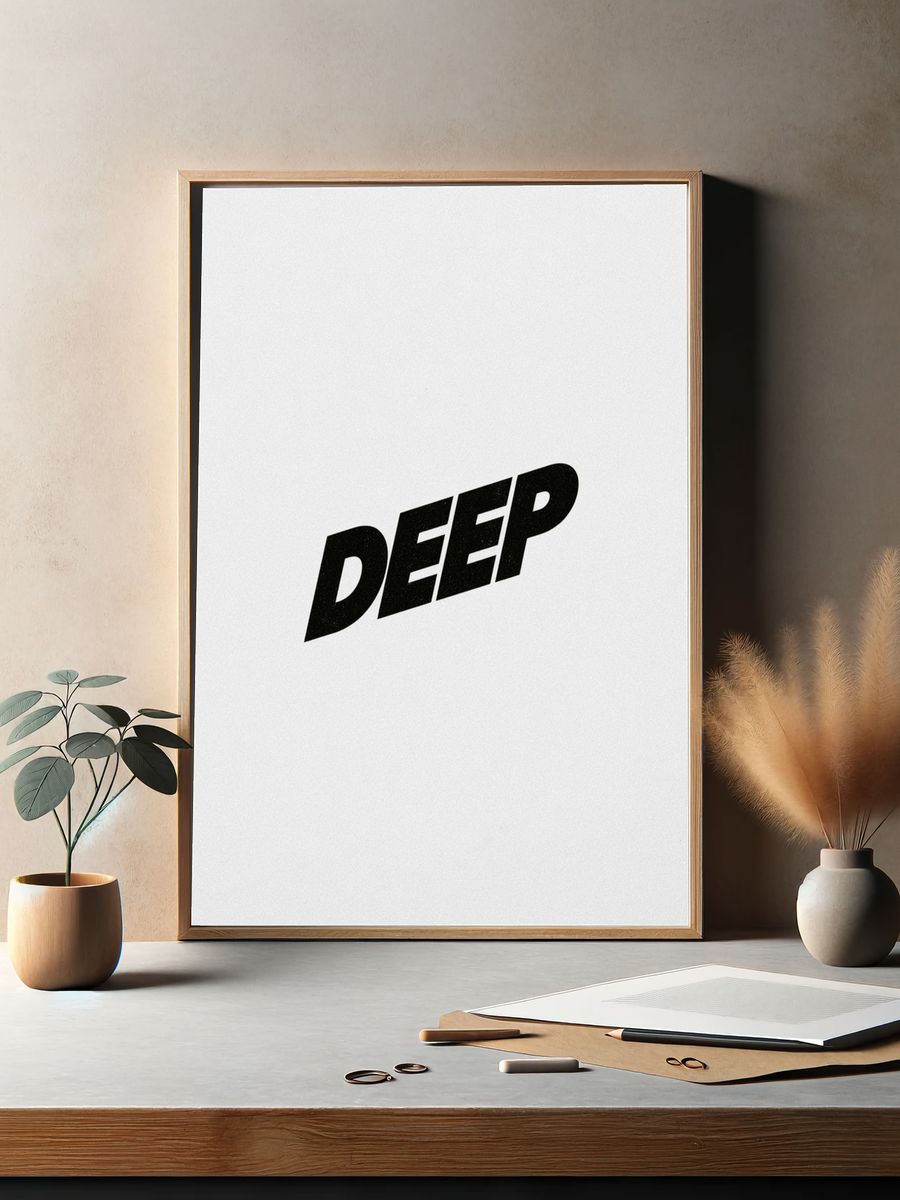 Deep Typography Poster. — room view 2