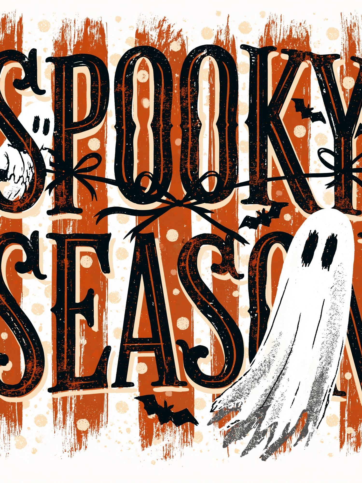 Spooky Season Typography Poster. poster detail
