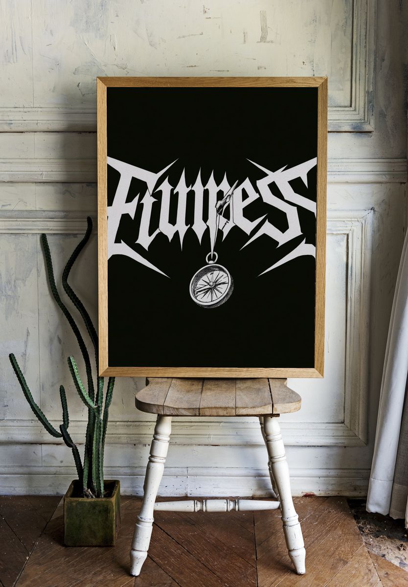 Flummox Gothic Typography Poster. — room view 1