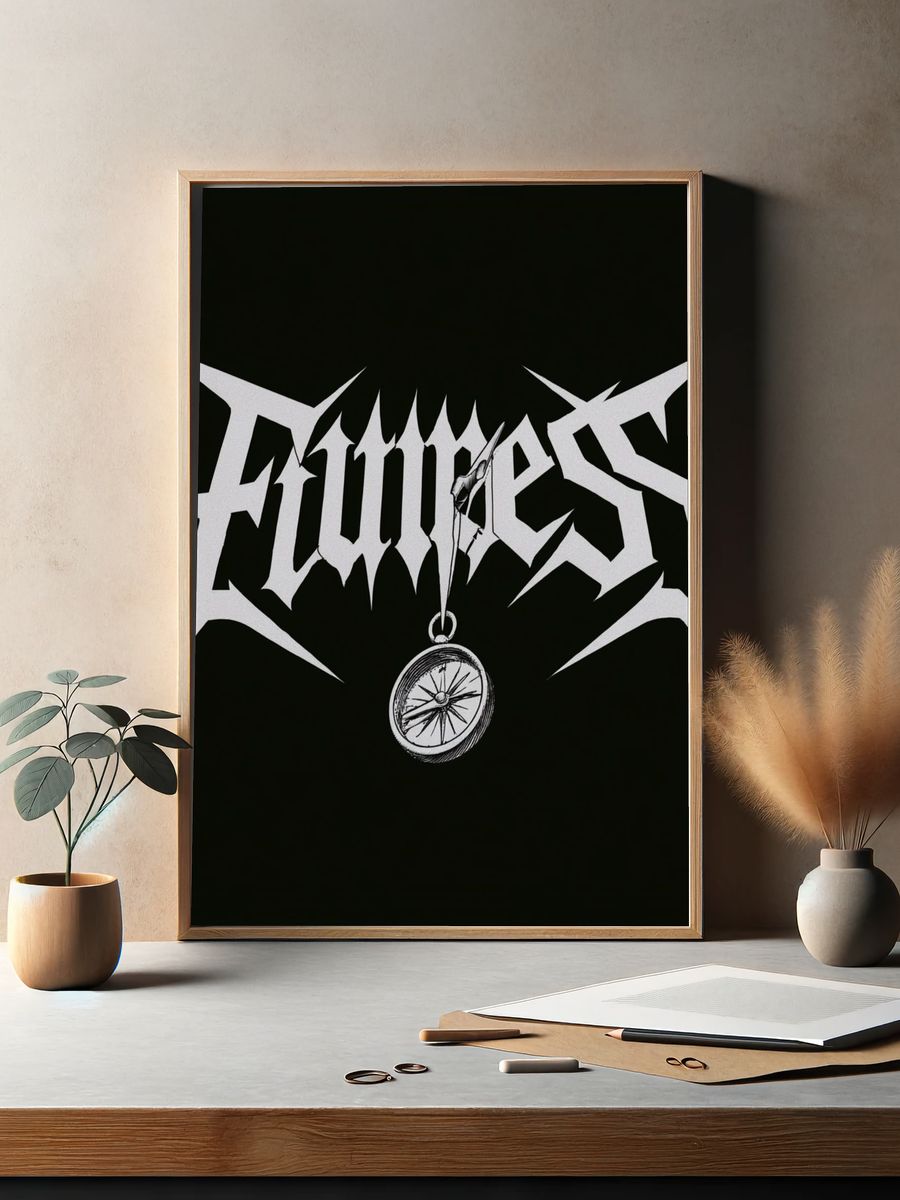 Flummox Gothic Typography Poster. — room view 2
