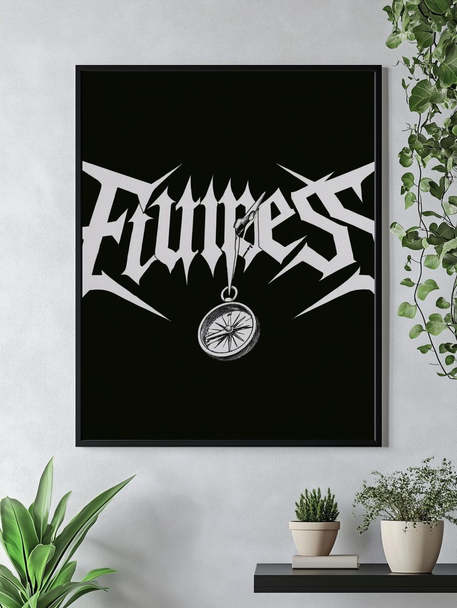 Flummox Gothic Typography Poster. — room view 4