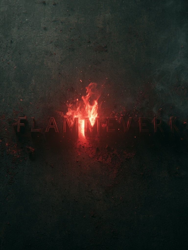 Flamewerk Dark Typography Poster. poster detail