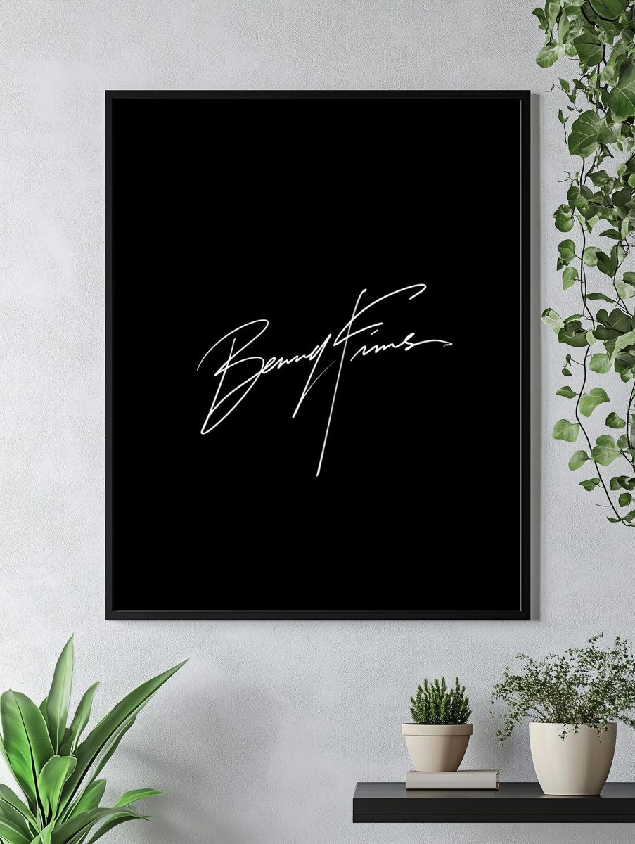 Benny Finesse Typography Poster. — room view 4