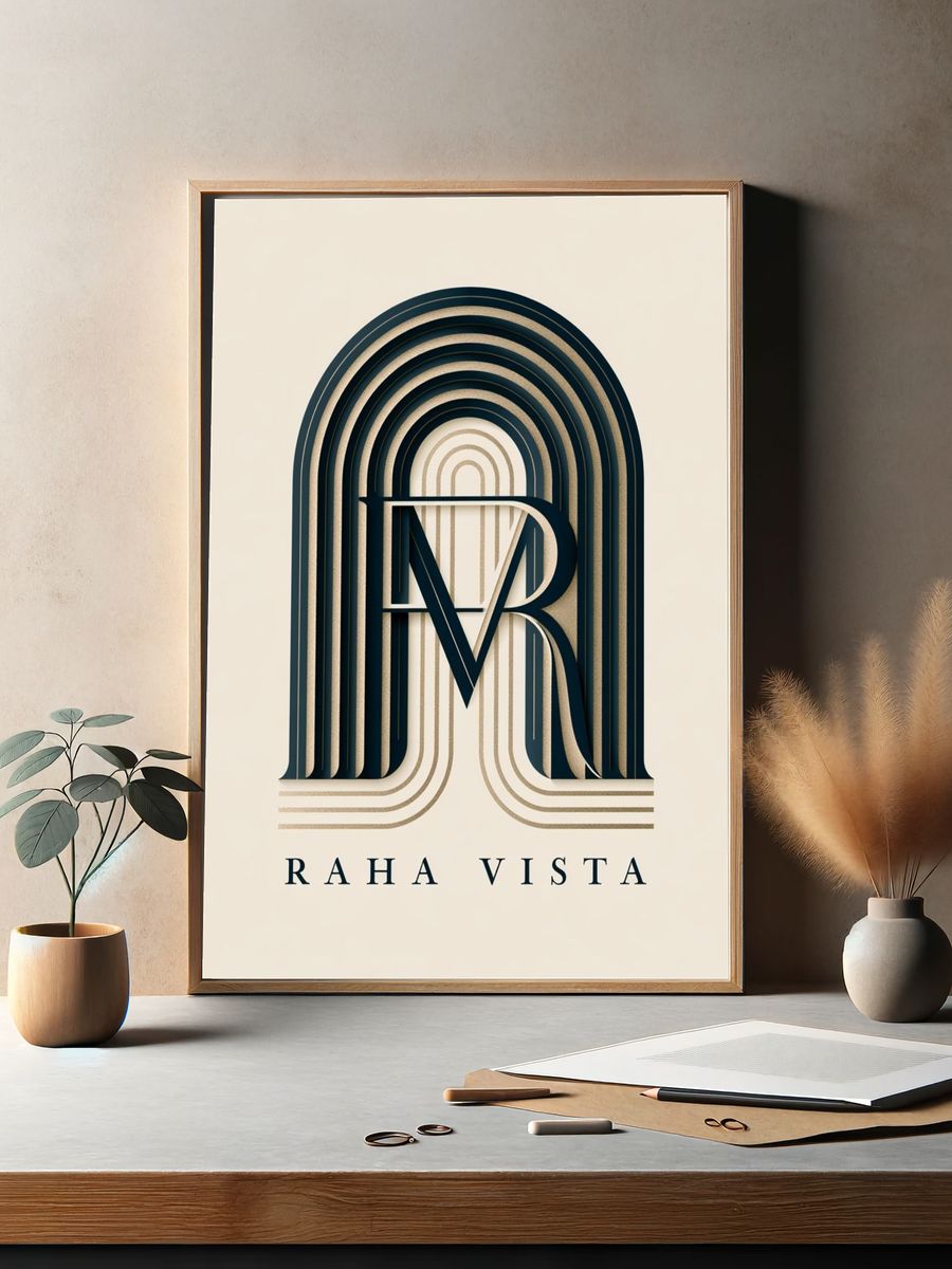 Raha Vista Typography Poster. — room view 2