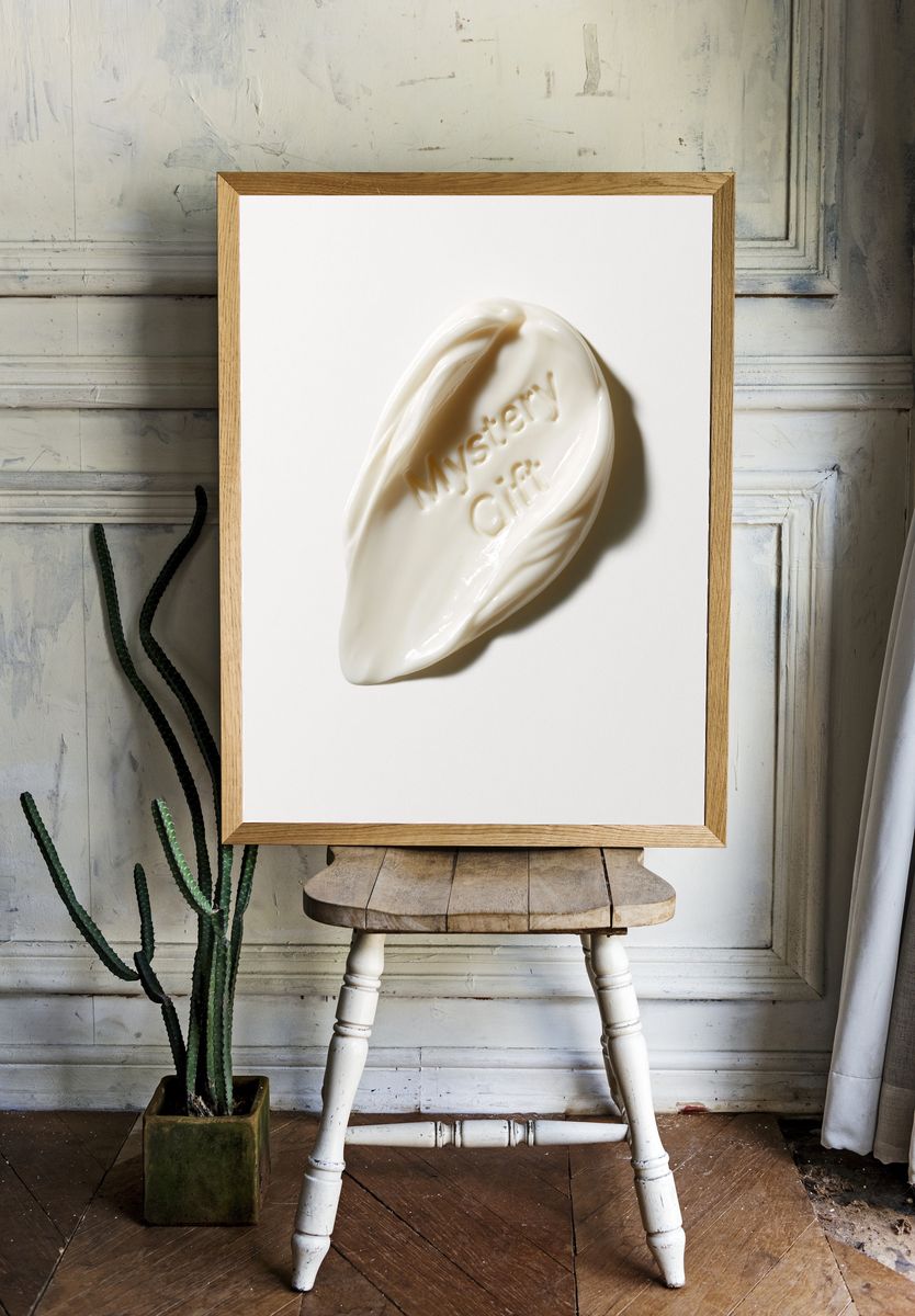 Mystery Gift Minimalist Print. — room view 1