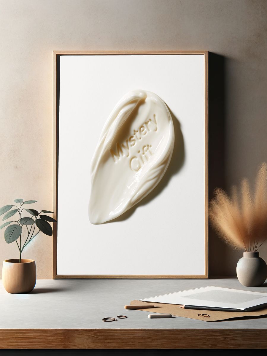 Mystery Gift Minimalist Print. — room view 2