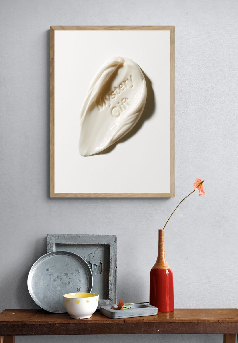 Mystery Gift Minimalist Print. — room view 3