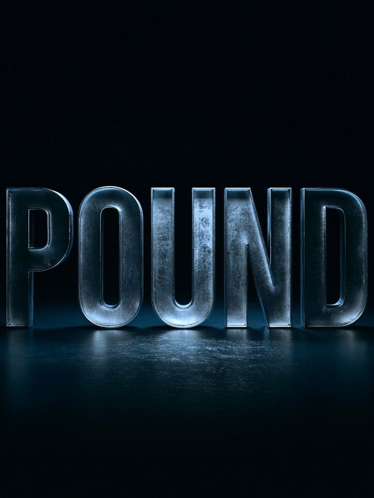 Pound Typography Poster. poster — typography art
