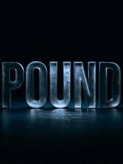 Pound Typography Poster. poster