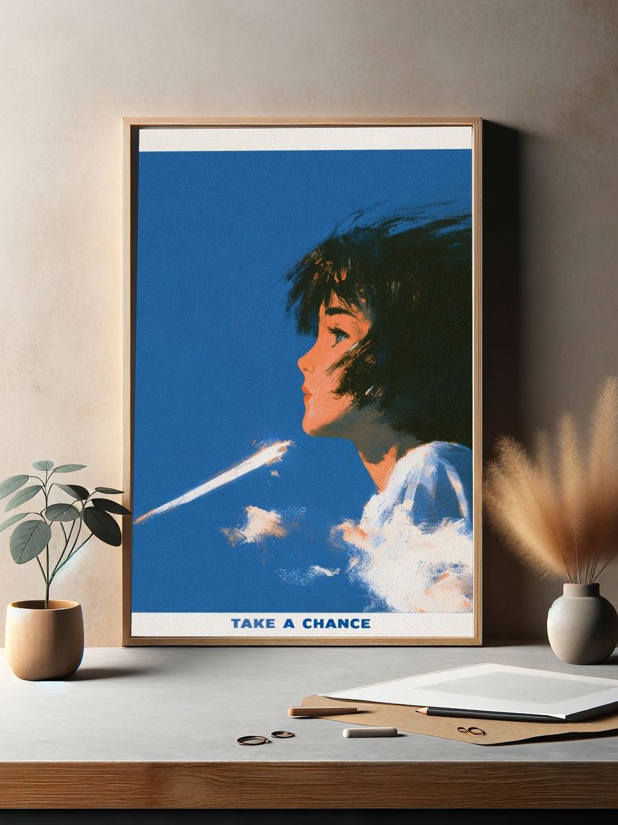 Take a Chance Typography Print. — room view 2