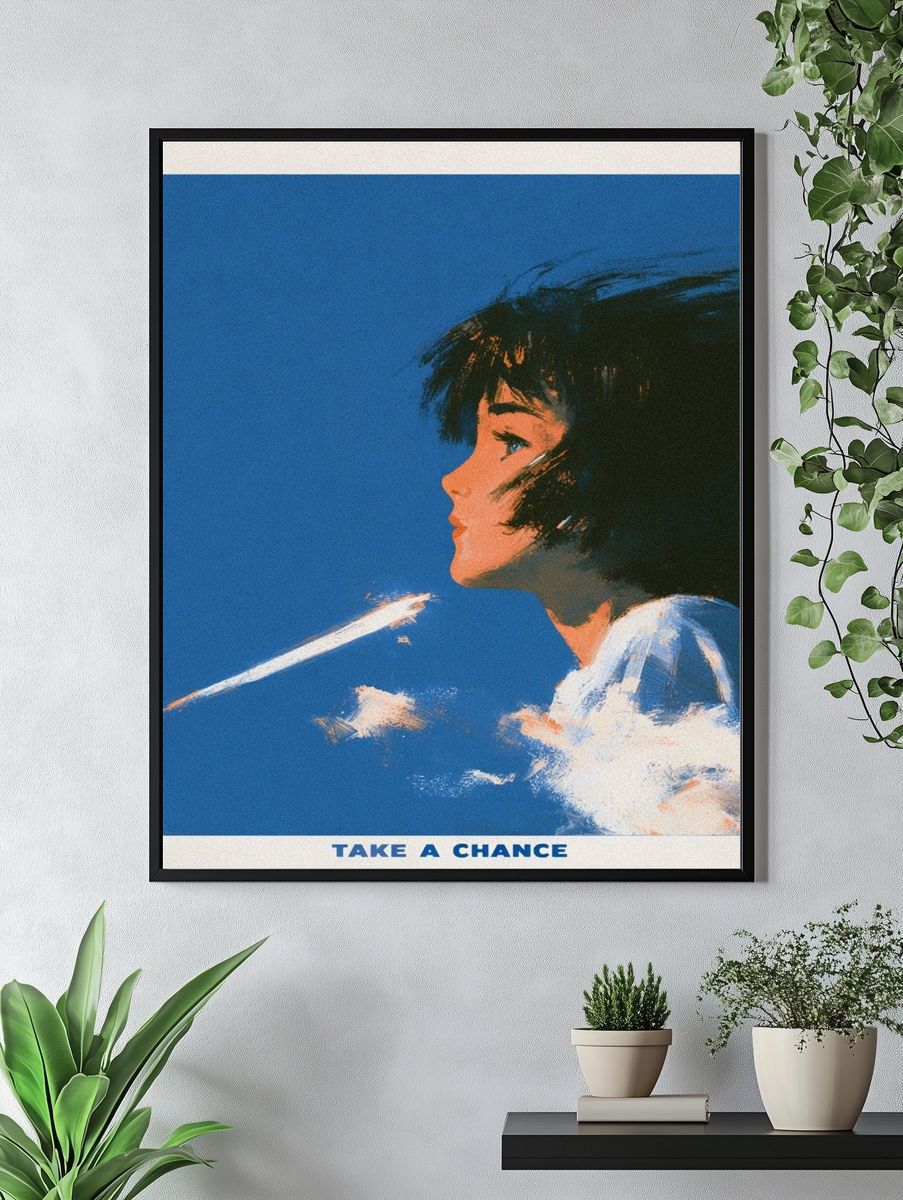 Take a Chance Typography Print. — room view 4