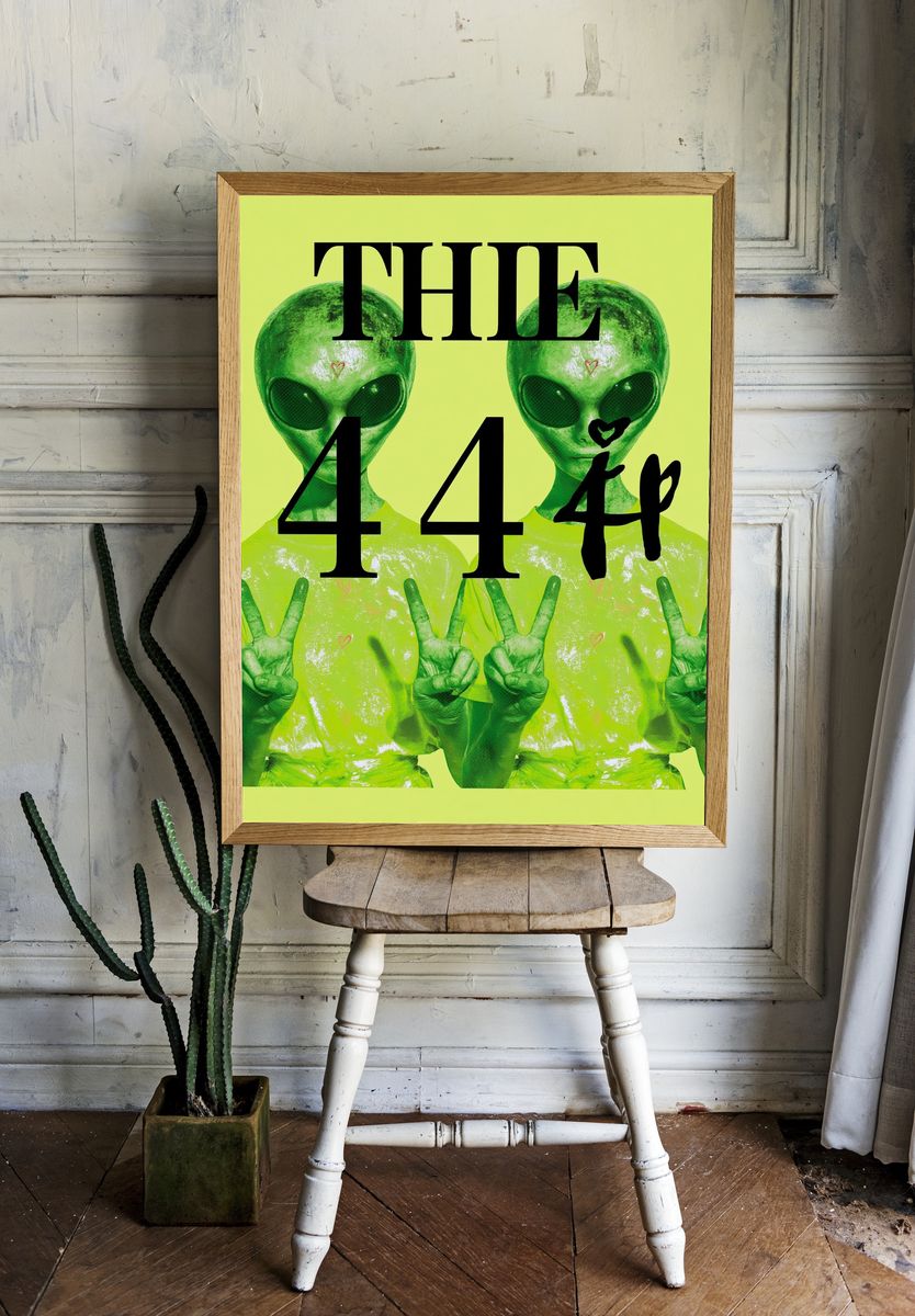 Alien 44 Typography Poster. — room view 1