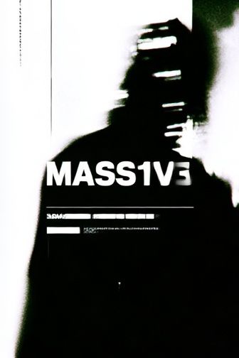 Massive Glitch Typography Poster. poster detail
