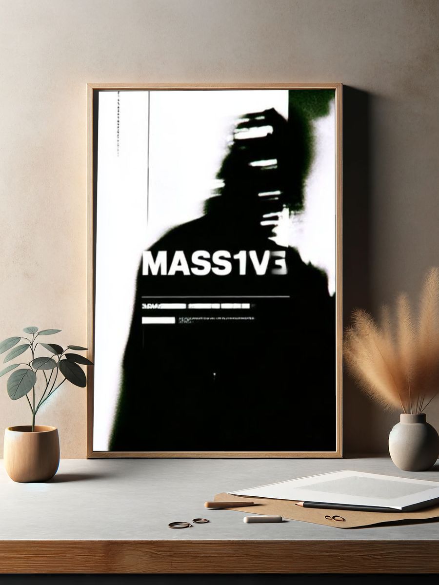 Massive Glitch Typography Poster. — room view 2