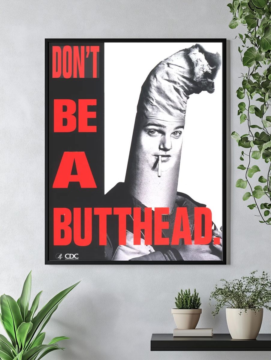Don't be butthead. photograph person. — room view 4