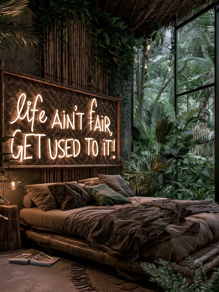 Jungle Bedroom Quote Typography Poster. poster — typography art