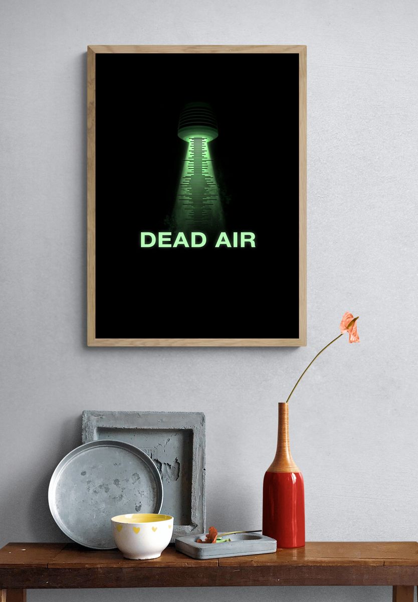 Dead Air Typography Poster. — room view 3