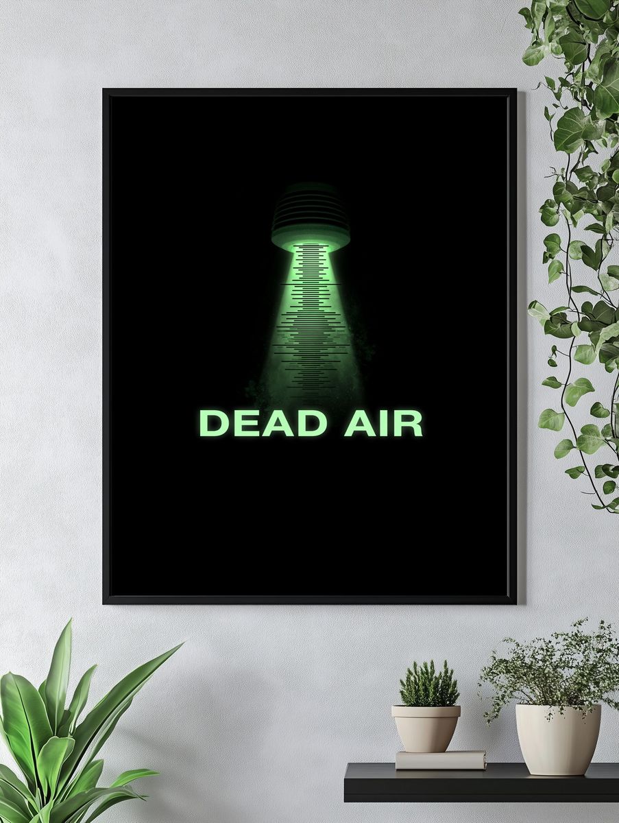 Dead Air Typography Poster. — room view 4