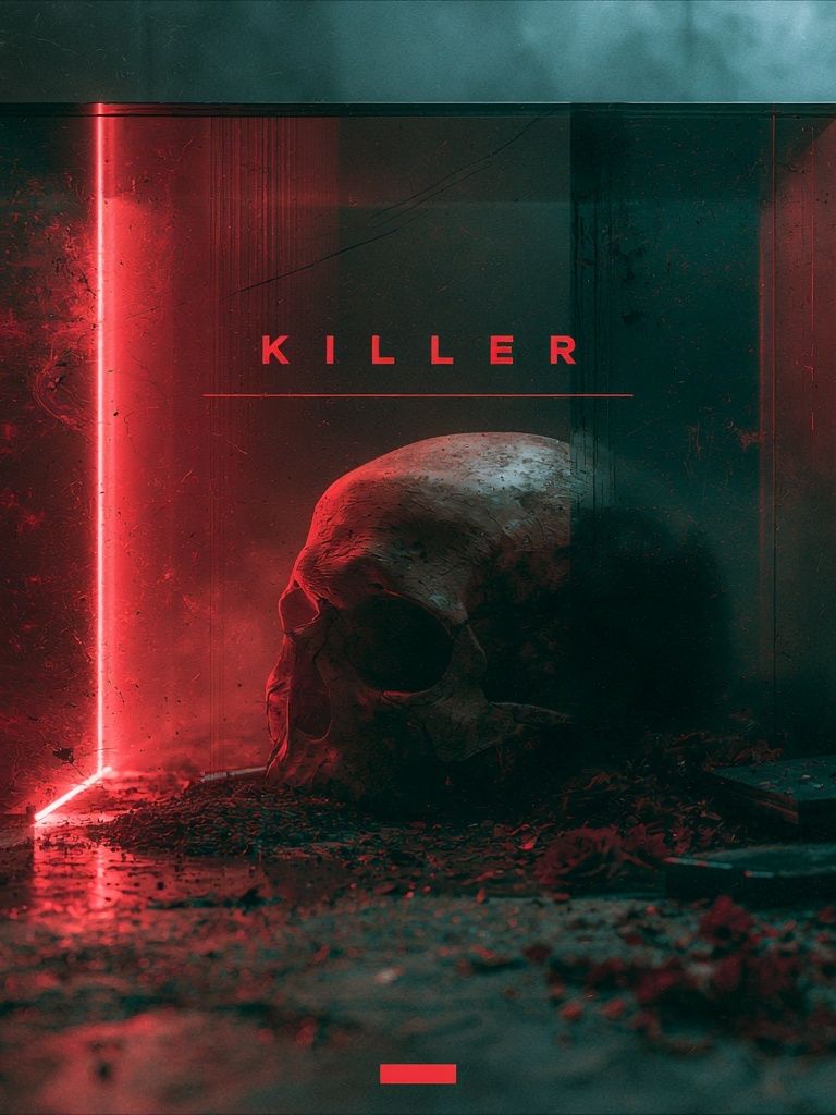 Killer Horror Typography Poster. poster detail
