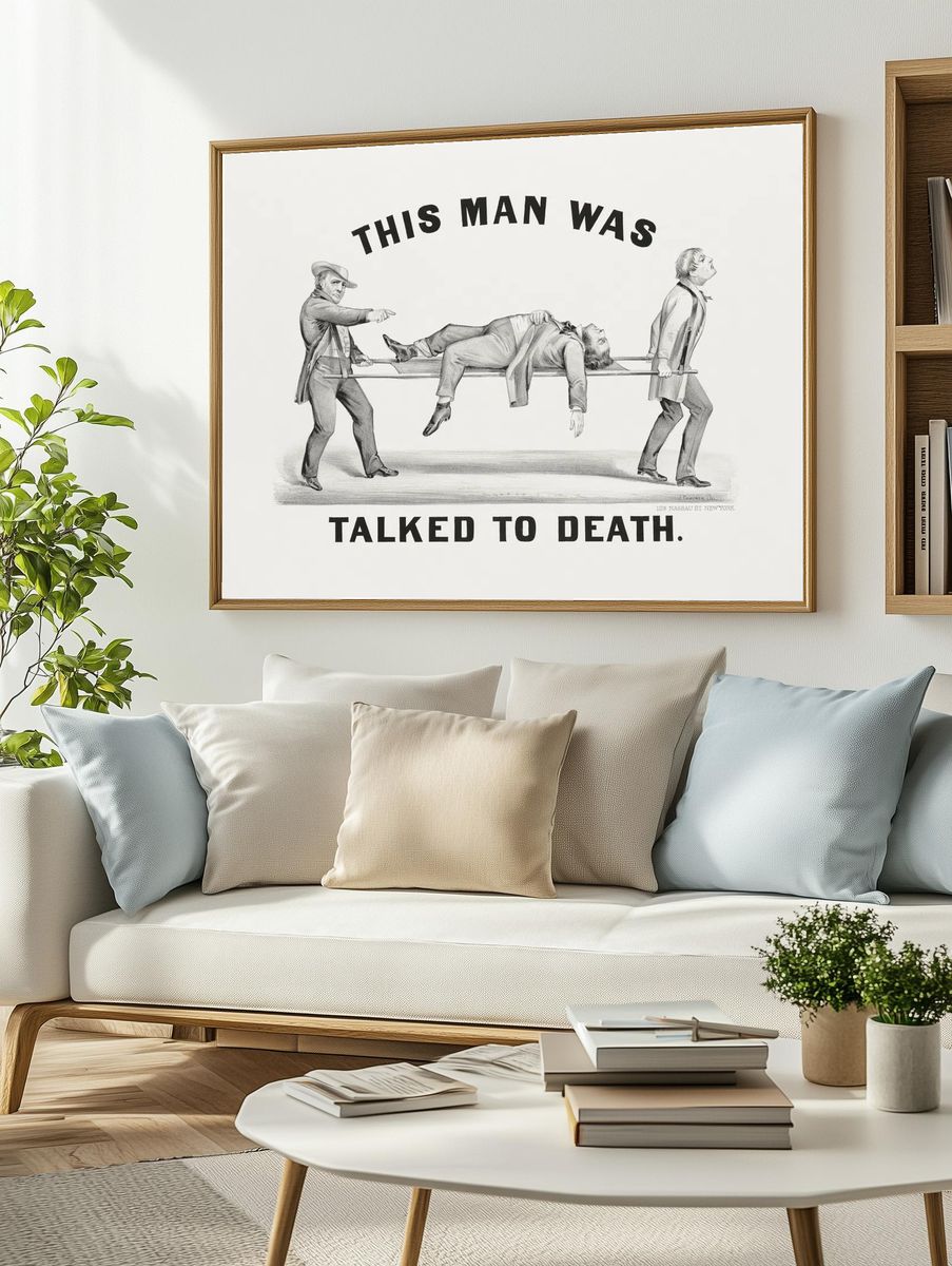 This man was talked death. — room view 2