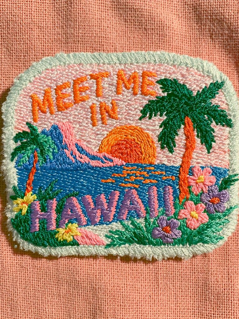 Meet Me in Hawaii Typography Poster. poster — typography art
