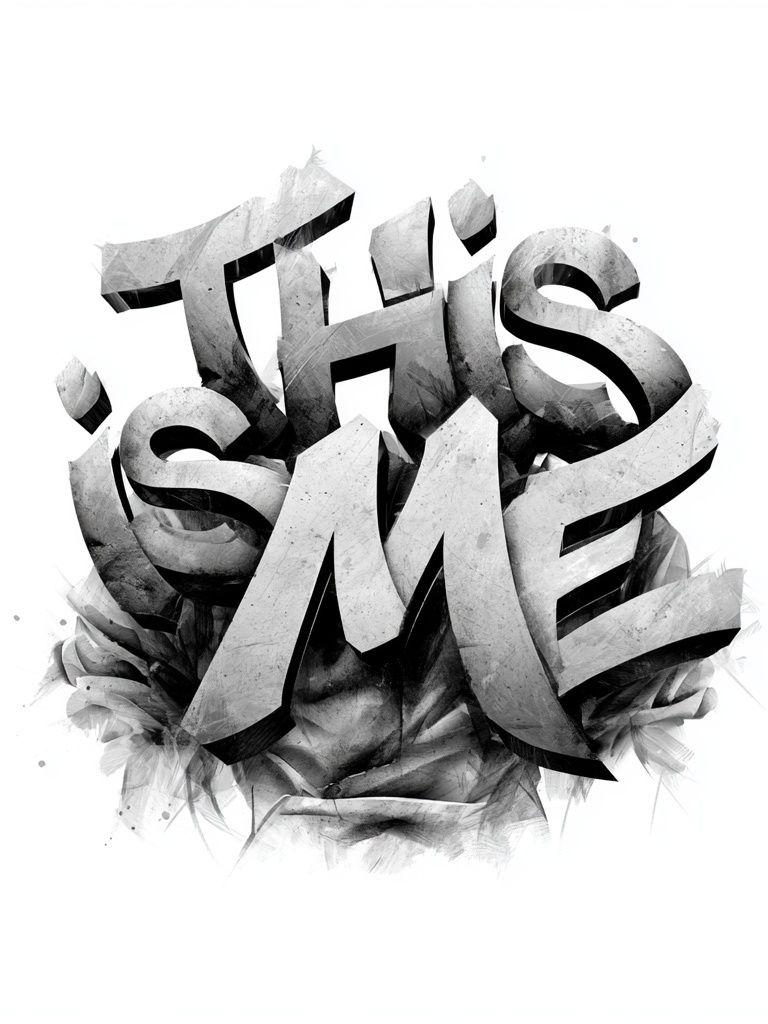 This Is Me Typography Poster. poster — typography art