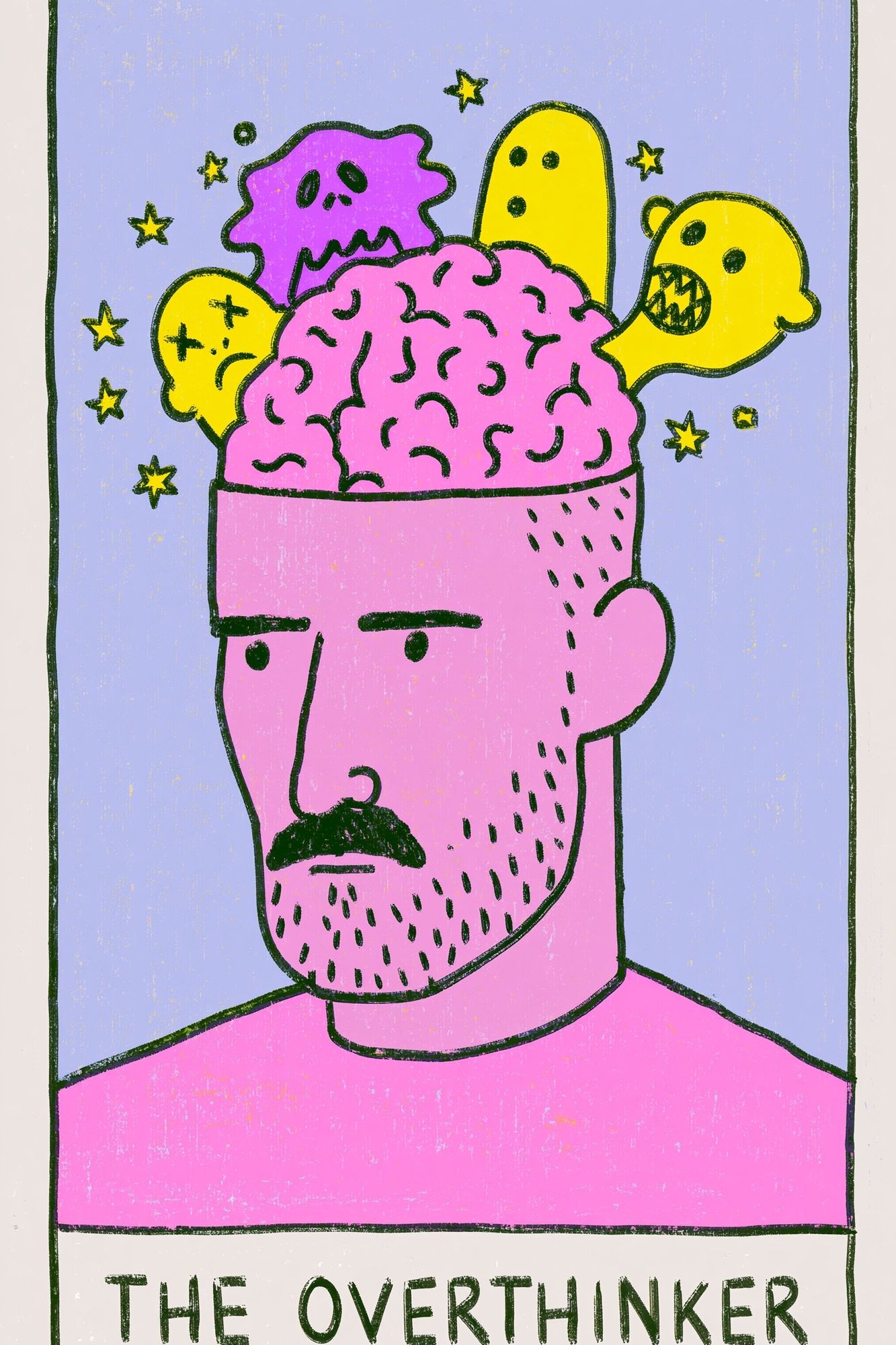 The Overthinker Typography Poster. poster — typography art