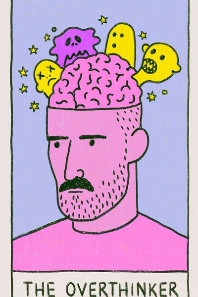 The Overthinker Typography Poster. poster