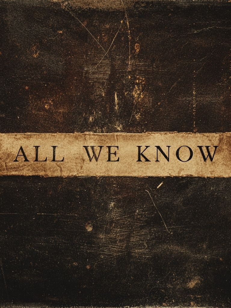 All We Know — Typography Print. poster detail