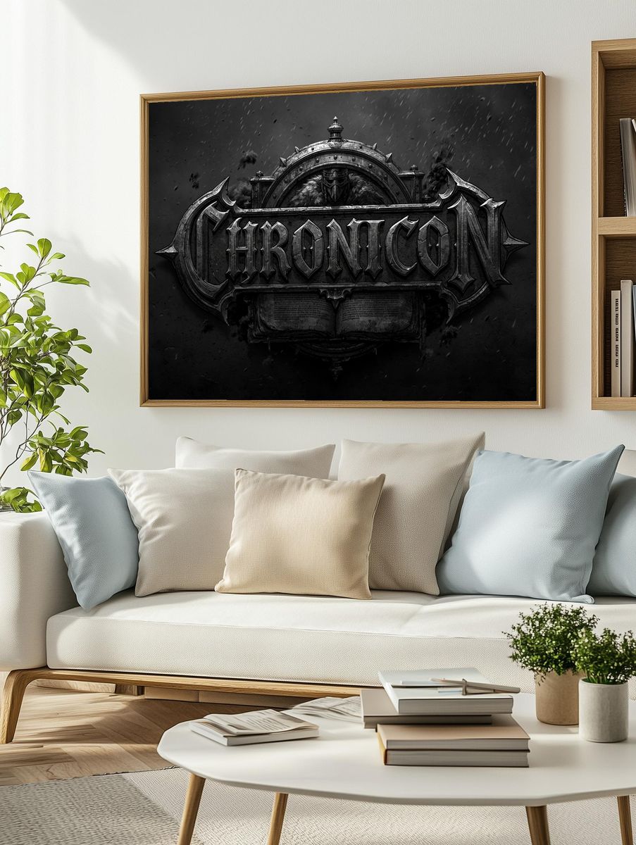 Chronicon Gothic Typography Poster. — room view 2