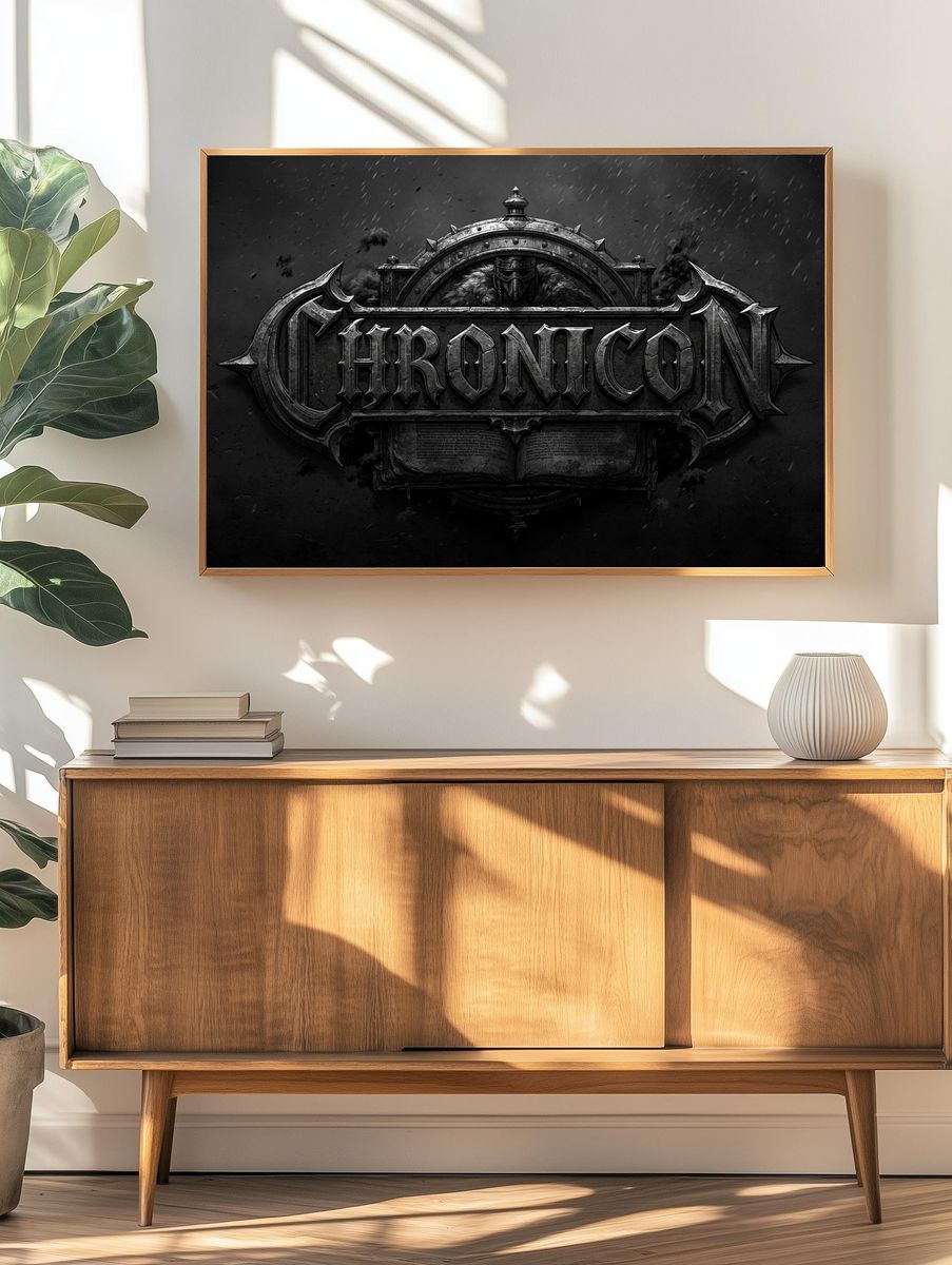 Chronicon Gothic Typography Poster. — room view 3