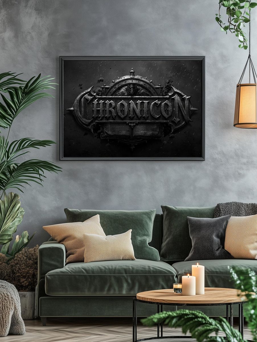 Chronicon Gothic Typography Poster. — room view 4